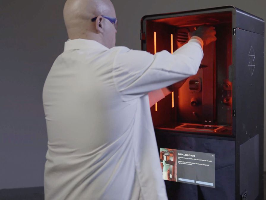 Man interacts with Origin One.