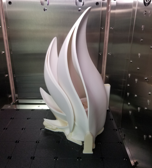 University of Iowa student's 3D printed lap project. 