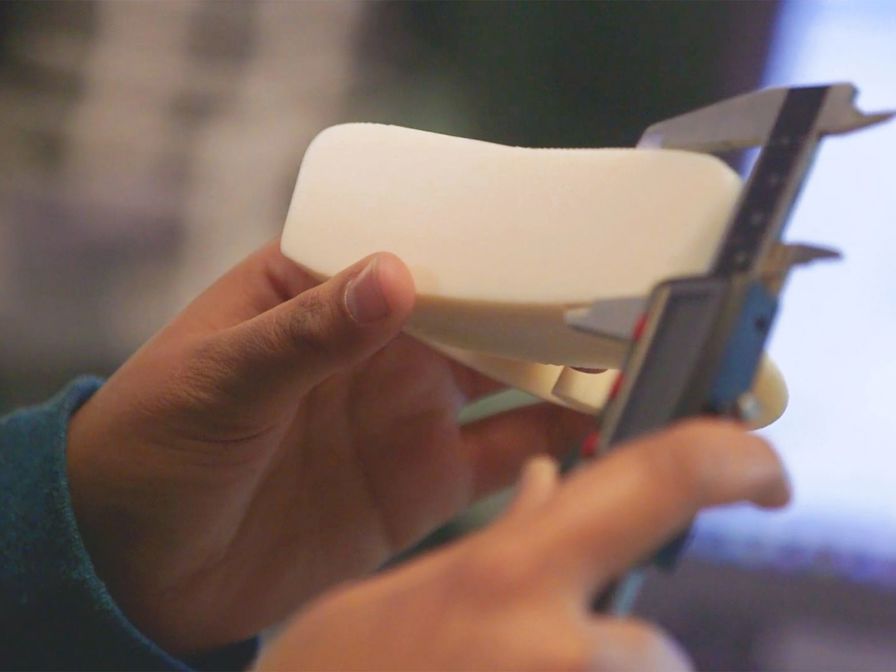 Students verify and refine their product designs with accurate,
durable 3D printed prototypes.