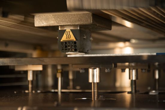 FDM Printer printing close up.