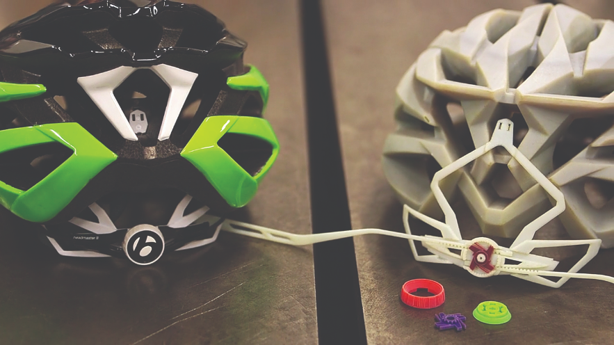 Trek’s prototype development department uses multimaterial 3D printing to achieve final-product realism.