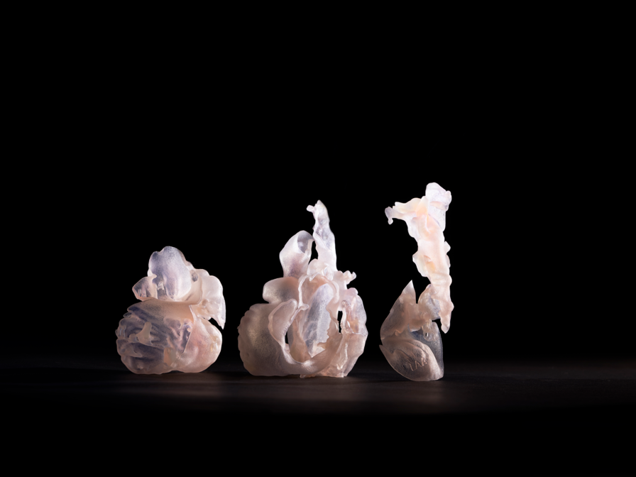 <p>Model&nbsp;cut into three sections for the electrophysiologist&nbsp;<span style="letter-spacing: -0.03em;">to determine the optimal approach to device placement.</span></p>