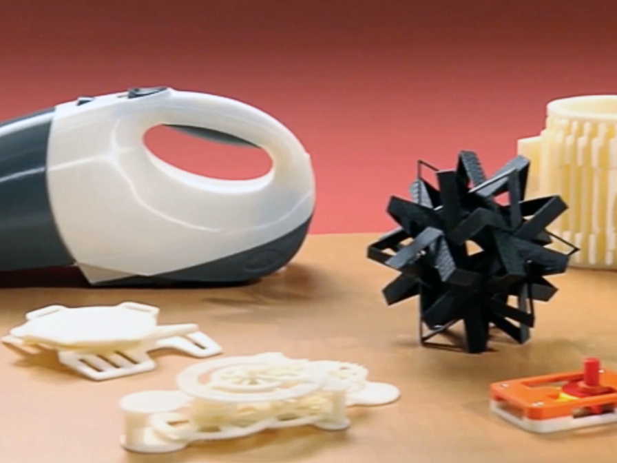 A 3d printed dust buster and other various parts.