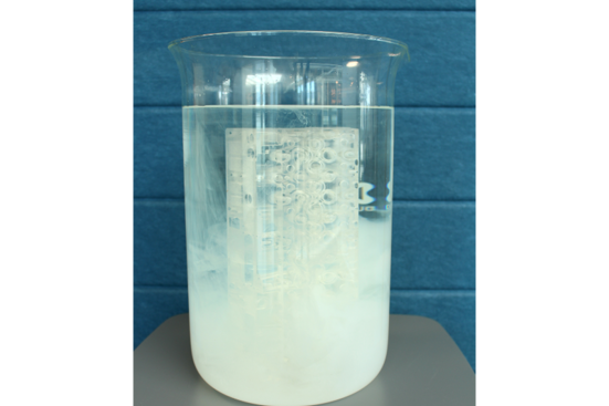 WSS™150 (water-soluble support) removal using tap water.