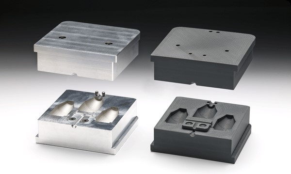 Mikkelsen replaces aluminum molds with 3D printed ULTEM resin
molds to cast Technomelt materials at temperatures up to 200 °C.