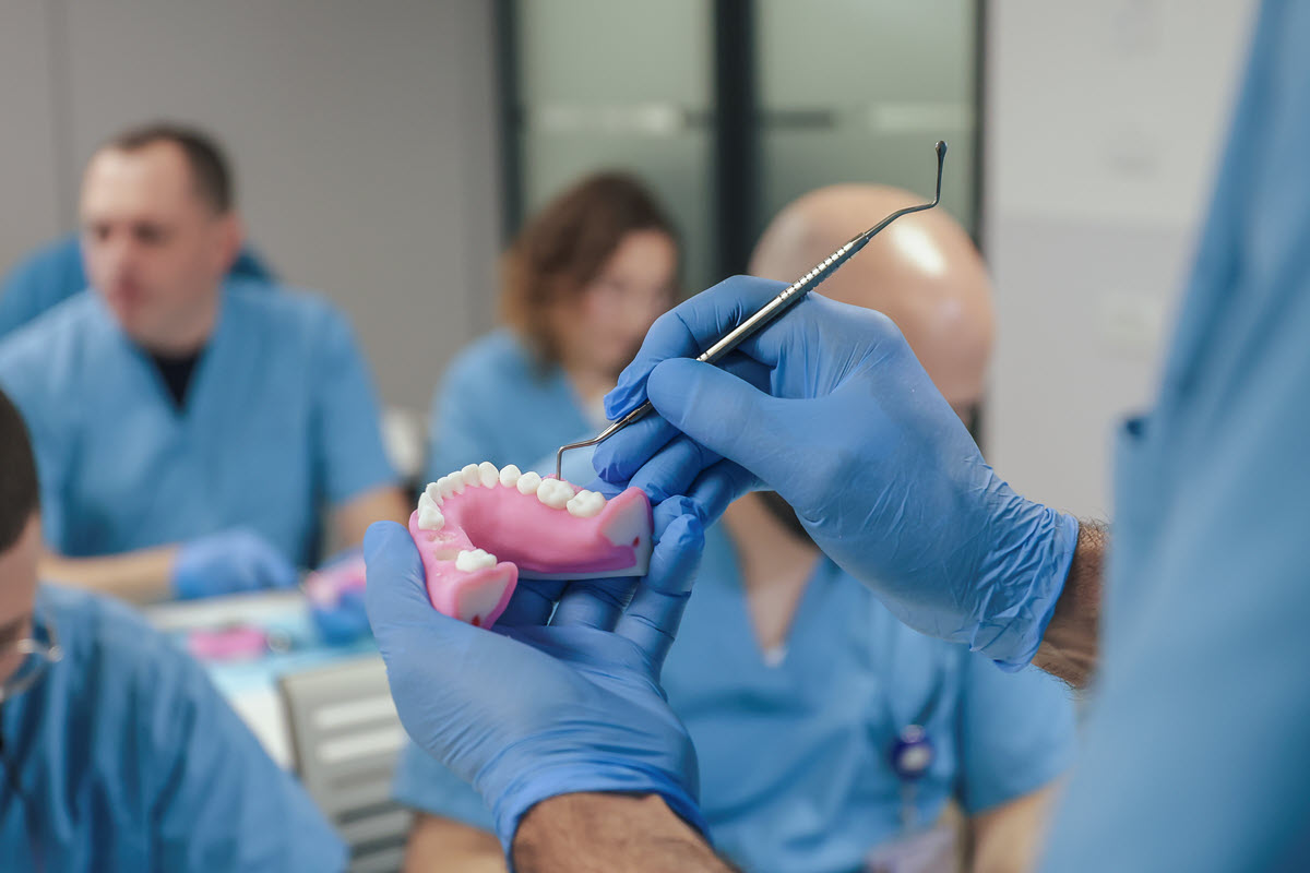 Dental Students and Professor at Galil Medical Center