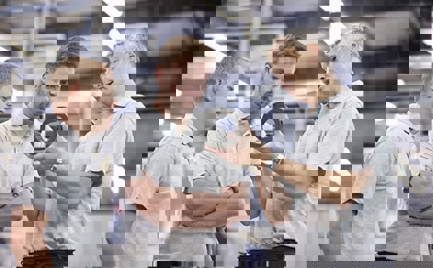 engineers with 3d printed materials