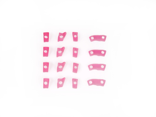 Dental gingiva masks in varying Shore strengths