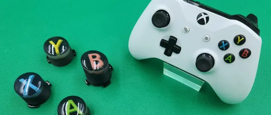 ful color 3d printed xbox controller buttons
