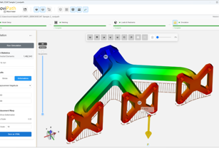 NoviNeer simulation results with displacement