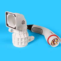 Air Duct and Electric Vehicle carger 3D printed with Stratasys Polyjet ToughONE Material