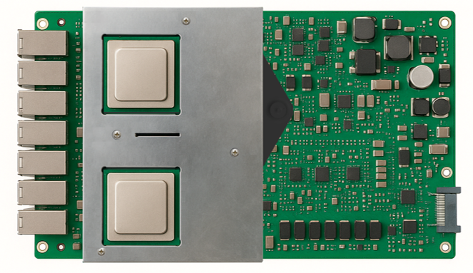 PCB Metal Plate Layout 3D printed using Stratasys technology