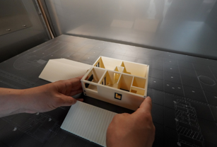 3D printed model house using Stratasys F770 FDM 3D Printer