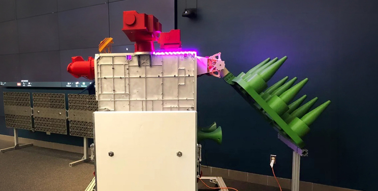 Satelliete model 3D printed using Stratasys F900 FDM 3D printer