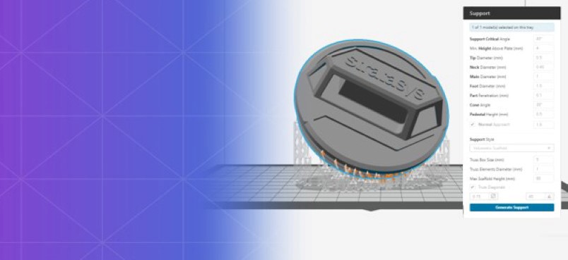 Simplify Origin® One workflow with GrabCAD Print Support Generation